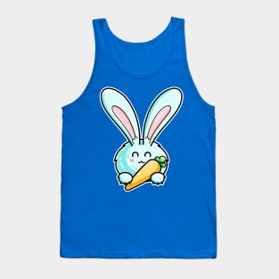 Kawaii Cute Rabbit Holding Carrot Tank Top